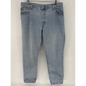 Levi's 550 Classic Relaxed Jeans Women's 16 (35x31) Stretch Light Wash Tapered